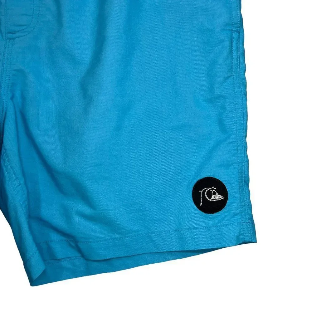 Quiksilver Shorts Mens Size XL Blue Summer Beach Athletic Swim trunk Boardshorts